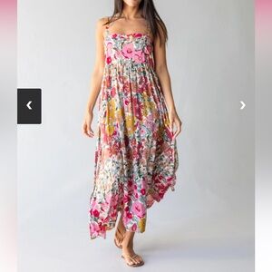 Vintage Summer Floral Maxi dress